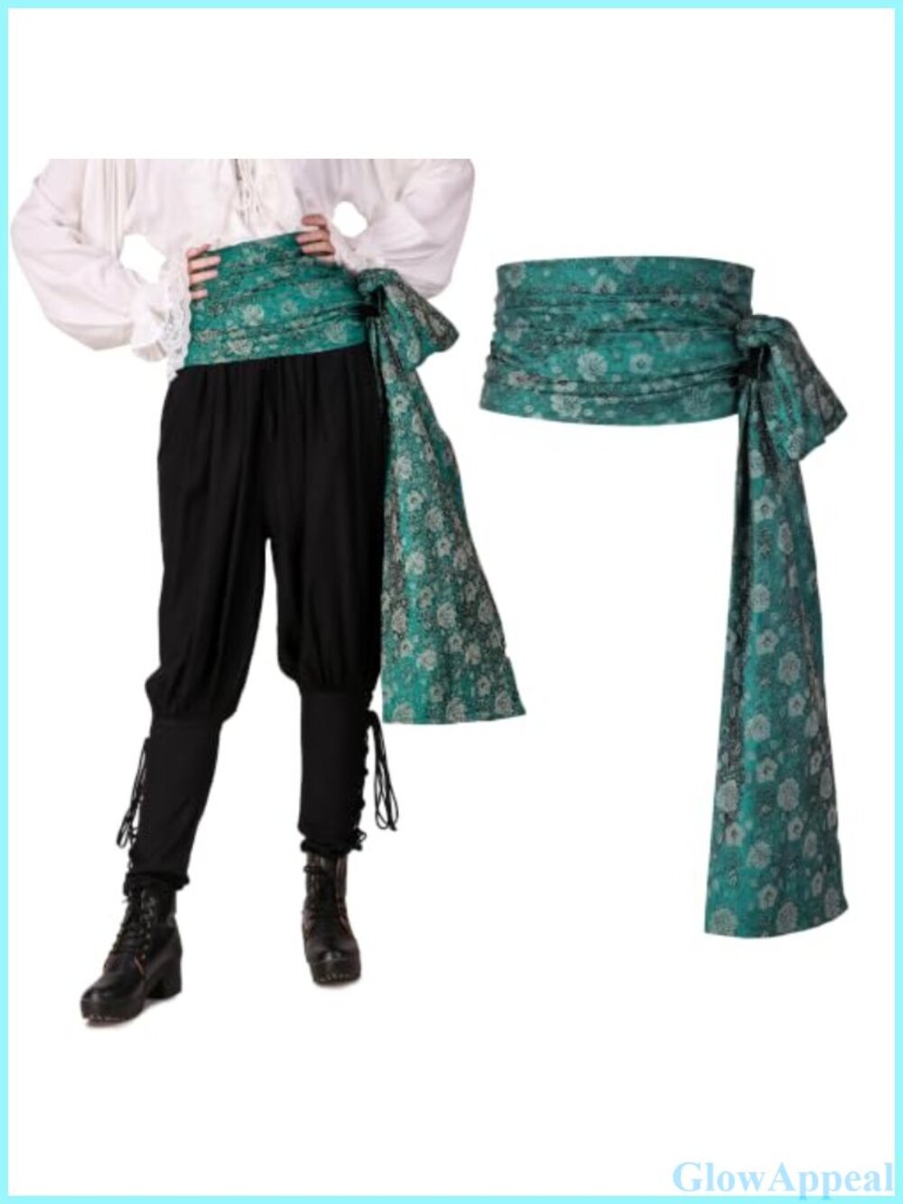 Extra Long Pirate Sash 144in Hemmed Cosplay Belt Wrap Renaissance Accessory